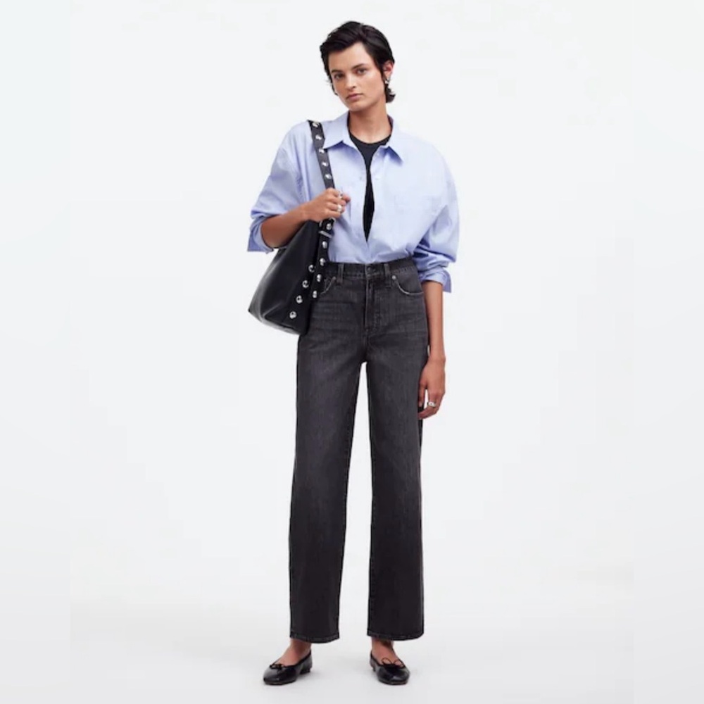 Madewell Jeans The Perfect Vintage Wide-Leg Crop Jean